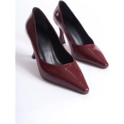 Resim Cordelia Kadın Bordo Rugan Stiletto 