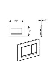 Resim Geberit Sigma30 Kumanda Paneli Beyaz/altın/beyaz 115.883.kk.1 Beyaz 
