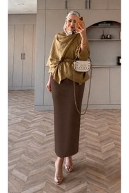 Resim CNG MODA Büyük Beden Kalem Etek 