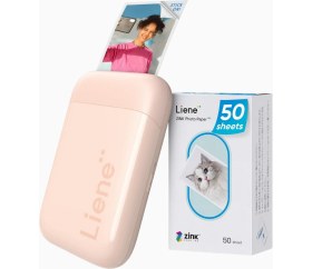 Resim Pearl K100 Mini Bluetooth Fotoğraf Yazıcısı, 300DPI, Çinko Kağıt 