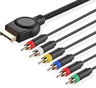 Resim TNP Products PS3 PS2 Komponent AV Kablosu (6 Feet) Premium Yüksek Çözünürlüklü HDTV Bileşeni RCA Ses Video Kablosu Sony Playstation 3 PS3 ve Playstation 2 PS2 Oyun Konsolu için 