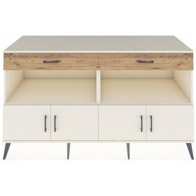 Resim Kronos Konsol 2 Raflı 2 Çekmeceli 4 Kapaklı 176x59x99 Aytaşı-ayta Aytaşı-aytaşı/çam 