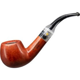 Resim Şahin Sarı Yıldız 120 9mm. Filtreli Akrilik Saplı Pipo 