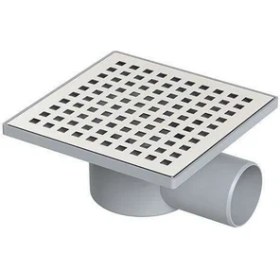 Resim SHC4200 Yer Süzgeci Kare 15X15 cm 70 mm Yandan Çıkışlı 