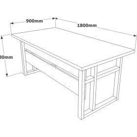 Resim Robin Home Vivaldi Abcd Ofis Büro Masa Takımı Müdür Masası Takımı Makam Takımı 
