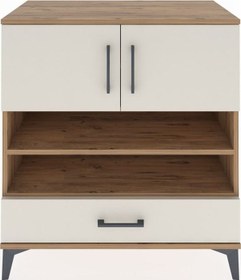 Resim Hyperion Şifonyer 4 Raflı Tek Çekmeceli 2 Kapaklı 88x44x96 Çam-aytaşı Atlas Çam 