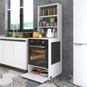 Resim Kenzlife ankastre fırın dolabı hümeyra byz 165*60*56 mutfak kapaklı 