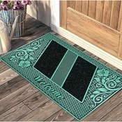 Resim HERŞEYBURDAMODA Myfloor Welcome Yazılı Toz Tutma Özellikli Kauçuk Kapı Öü Paspası 