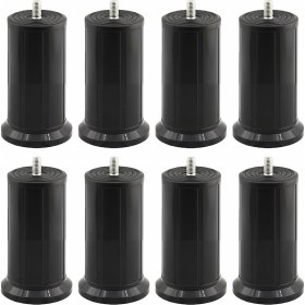 Resim Badem10 Keson 8 Adet 10 cm Siyah Plastik Mobilya Baza Tv Ünitesi Yükseltme Ayağı Destek Ayağı 