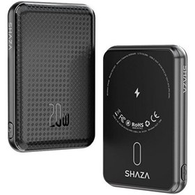 Resim Shaza 20 W 5000 mAH Megsafe Hızlı Şarj Siyah Powerbank 
