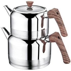 Resim Evimsaray Çaydanlık Takımı Doğa Orta Boy Gri 