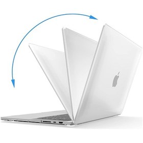 Resim Novstrap Apple Macbook Pro 16 İnç M3/m3 Pro/m3 Max A2991 İle Uyumlu Kılıf Sert Parlak Koruma Kapak Şeffaf 