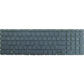 Resim HP Uyumlu Pavilion 15-ck004nt (2QH30EA) Klavye Işıklı (Yeşil) 