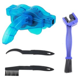 Resim İsmiyle Al Bisiklet Zincir Dişlisi Koruyucu Pas Sökücü Temizleme Fırçası Aparatı Bakım Seti 4 Parça 