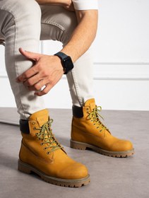 Resim AlbiShoes Erkek Kaymaz Termo Taban Hakiki Deri Suya Soğuğa Dayanıklı Cat Modeli Kışlık Erkek Bot 