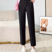 Resim Kadınlar için Dar Kesim Pantolon, Sonbahar ve Kış 2024 için Yeni Rahat Yüksek Bel Stil, Dar Kesim ve Polar Astarlı. 