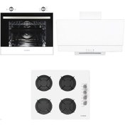 Resim Alveus MFA 605 - GLS 640 - F17 PB Beyaz Ankastre Set 