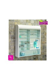 Resim Primanova Panjurlu Çok Amaçlı Kilitli Ecza ve Banyo & Alet Dolabı Beyaz 