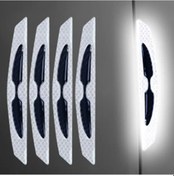 Resim Sarı Su Geçirmez Yansıtıcı Etiket Mükemmel Kendinden Yapışkanlı Gece Sürüş Güvenliği Tampon mob Aks. 4 Adet Fosforlu Bant 55764839 