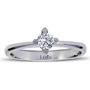 Resim Lova E Renk 0,25 Karat Pırlanta Tektaş Yüzük - 1020062 