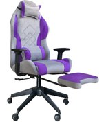 Resim Vanith Ayak Uzatmalı Kumaş Oyuncu Koltuğu Mor Renk 