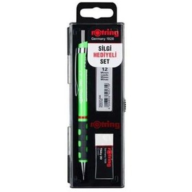 Resim Rotring Okul Seti Versatil+Min Silgi Hediyeli 0.7 MM Fosforlu Yeşil RO-KK07-07FY 