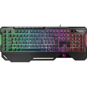 Resim Rampage KB-R121 Crypto Rgb Membrane Q Multimedia Oyuncu Klavye 