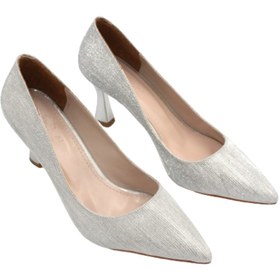 Resim Prego (Park Moda) Kadın Stiletto Ayakkabı GUMÜŞ 