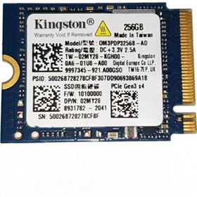 Resim Kingston 256GB 2230 M.2 NVME SSD OM3PDP3256B-AD 