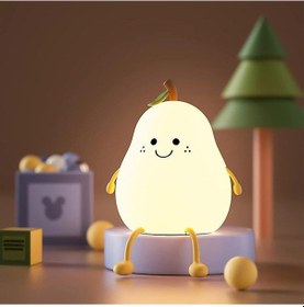 Resim Leezsing Armut Şekilli Gece Lambası: Bebekler Ve Çocuklar İçin Renk Değiştiren, Usb Şarjlı, Taşınabilir Gece Işığı Diğer 