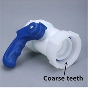 Resim Pazly Ibc Su Tankı Dn40 Kapak Vanası, Evrensel Adaptör, Konteyner Çıkış Kontrol Vanası, 62mm Musluğu 