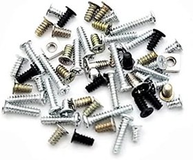 Resim New3DSXL Ekstra Vidalar Tam Set Değiştirme, Nintendo Yeni 3DS New3DS XL/LL New3DSLL Konsolu, Muhafaza Kabuğu ve Anakart Ek Sabitleme Vidası ve Somunları Sabitleme Parçaları ile Uyumlu 