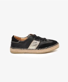 Resim Greyder 59275 Siyah Süet Altın Hakiki Deri Kadın Sneaker Ayakkabı-850 Siyah-altın 