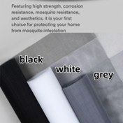 Resim 1 adet Büyük Pencere Ekranı Mesh Net - Kolay Kurulum, Sivrisinek ve Böcek Koruma, Evcil Hayvan Dirençli, Dayanıklı Polyester Kapılar, Oturma Odası, Yatak Odası, Bahçe Çitleri için Kesilebilir, Yeniden Kullanılabilir 