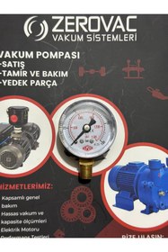Resim SIMGA 0-100 Bar Çap Ø40 Mm Alttan Bağlantılı Kuru Tip Manometre 