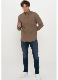 Resim Jack&jones Jprblubrook Melange Shırt Erkek Gömlek Kiremit 