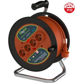 Resim Bylion PMK-40325-F 3x2,5 40MT Kablolu Plastik Seyyar Kablo Makarası 