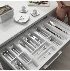 Resim Mutfak, Modüler Kaşıklık Seti, Beyaz, 84 x 48 cm (Enden-Boydan 3,5 cm Kesilebilir) 