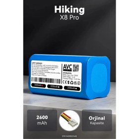 Resim Hiking X8 Pro 2600MAH Robot Süpürge Bataryası - Maksimum Ömür, Güvenli Şarj Koruması 