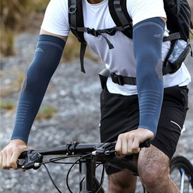 Resim 1 Çift Yazlık Buzlu Lif Kumaş Kol Kılıfı - Erkekler için Outdoor Spor, Bisiklet, Balıkçılık ve Güneş Koruyucu Nefes Alabilir Kol Kapağı 