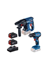 Resim Gbh 180-lı Kırıcı Delici +gsr 185-lı Vidalama Set 2x4.0ah 