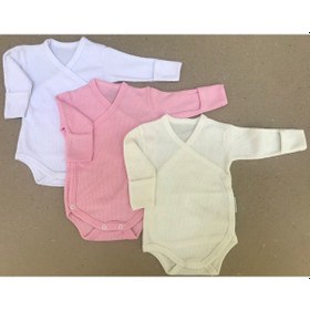 Resim Özdemirli Bebe Özdemirlitekstil Bebelino Çıtçıtlı Badi Kruvaze (3 Lü Paket) (456569330) Çok Renkli 