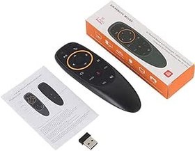 Resim Socobeta Sesli kumanda Air-Mouse 2.4G kablosuz ses hava faresi klavye uzaktan kumanda jiroskop ile TV Box PC için 
