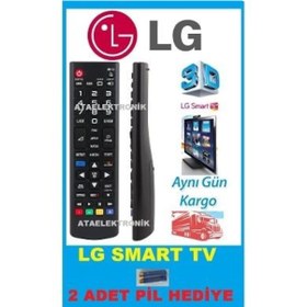 Resim Lg Smart Tv-Led Lcd -Uyumlu Kisa Kumanda+Pil 