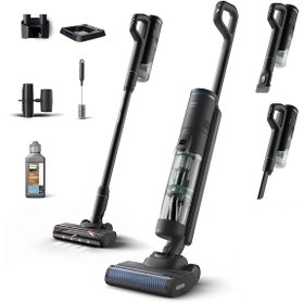 Resim Philips 7000 Serisi AquaTrio XW7263/11 Islak Kuru Şarjlı Dikey Süpürge Siyah 