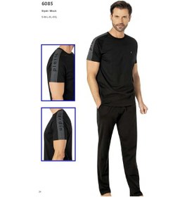 Resim Pierre Cardin 6085 Erkek Penye Pijama 25y-siyah-m Çok Renkli 
