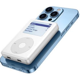 Resim Wiwu PP01 Powerpod Taşınabilir Wireless Şarj ve Pd Hızlı Şarj Özellikli Powerbank 20W 10000MAH 