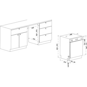 Resim Hafele Orion Bulaşık Makinası 60CM 