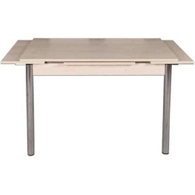 Resim Evistro Yandan Açılır Ahşap Büyüyen Mutfak Masası 70x110cm Akçaağaç 
