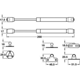 Resim Std Kısa Gazlı Piston 80 N(GRİ) (2) Adet 